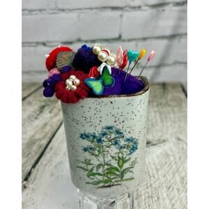 Up Cycled Pin Cushions - Handmade Embellishments - Pin Cushions - Pin Keeps